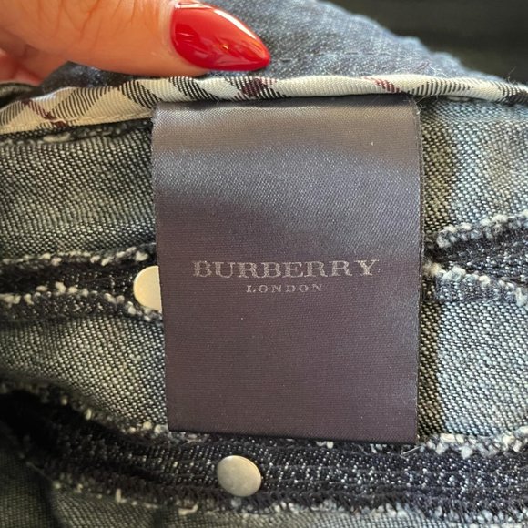 Burberry Mini Denim Low Waist Skirt - Picture 3 of 4